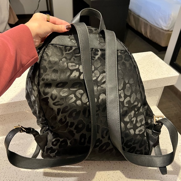 Michael Kors Black Patterned Backpack - Picture 3 of 3